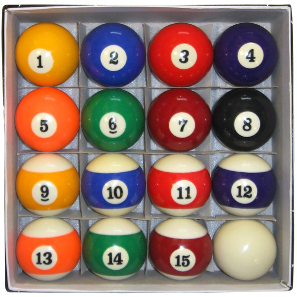 regulation billiard ball size